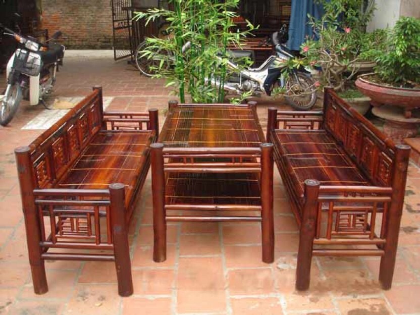 Bàn ghế tre - Cao Bằng Bamboo - Công Ty CP Xây Dựng Và Chế Biến Trúc Tre Xuất Khẩu Cao Bằng